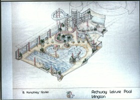 Archway Leisure Pool Internal Axonometric